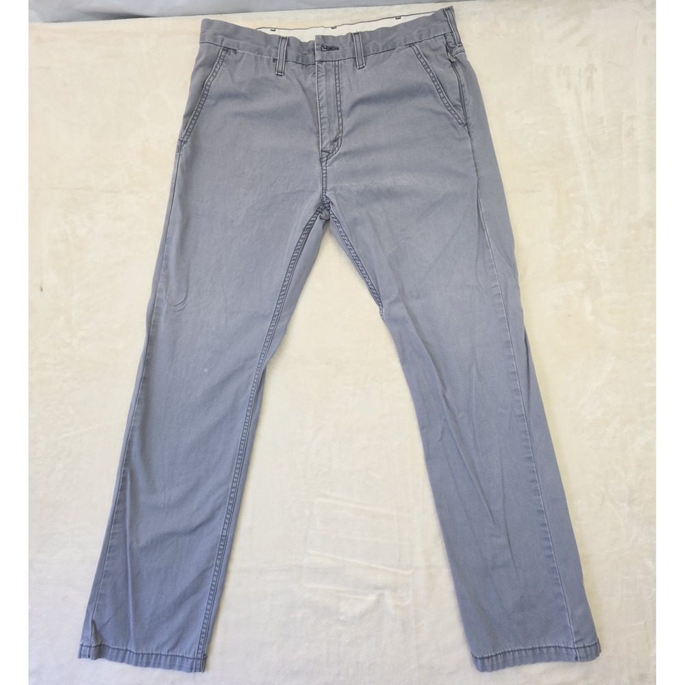 Levi's 505 Pants Mens 34x30 Gray Straight Fit Straight Leg Casual Work